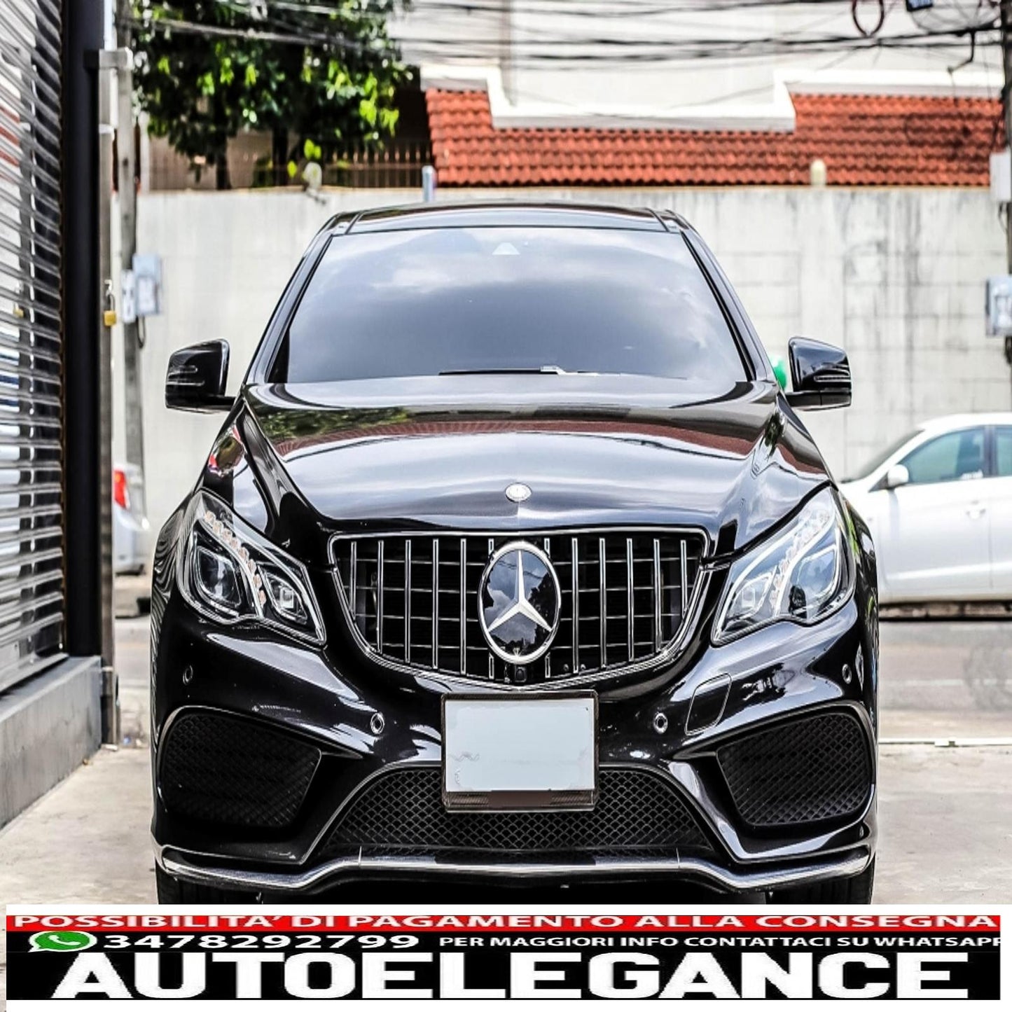 front grille suitable for mercedes e class c207 w207 a207 facelift (2013-2017) coupe cabrio gtr look