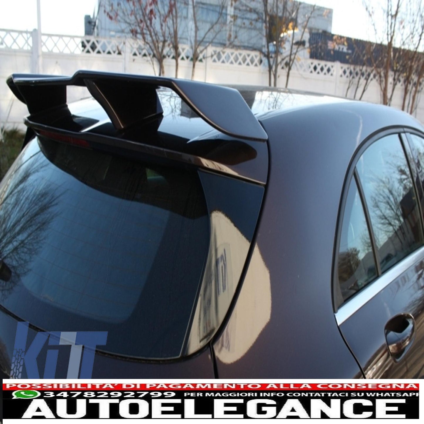 Trunk Spoiler Boot Lid Spoiler Suitable for Mercedes Benz A-Class W176 (2012-2018) Design A45