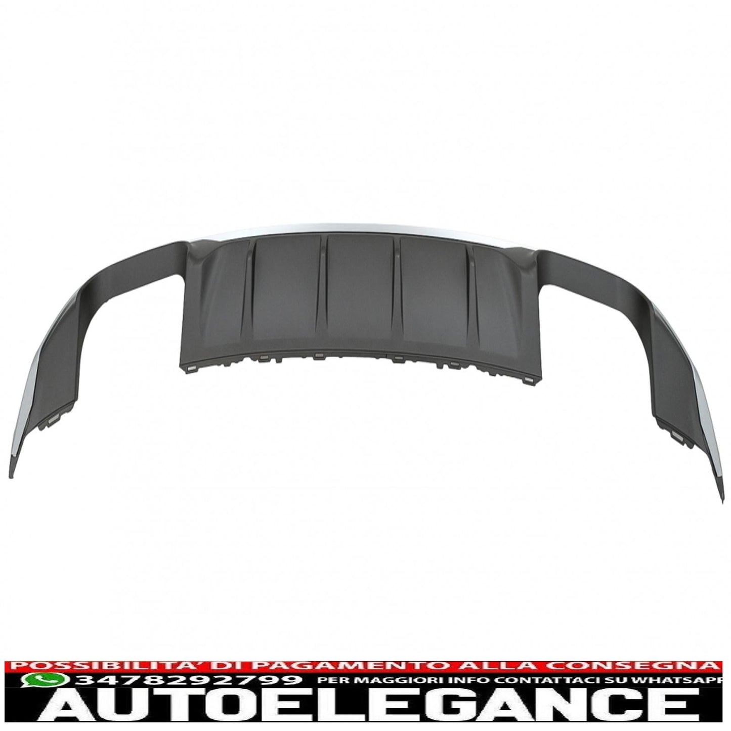 Diffusore mantovana per paraurti posteriore adatto per audi a3 8v restyling berlina convertibile (2016-2019) paraurti standard se s3 design