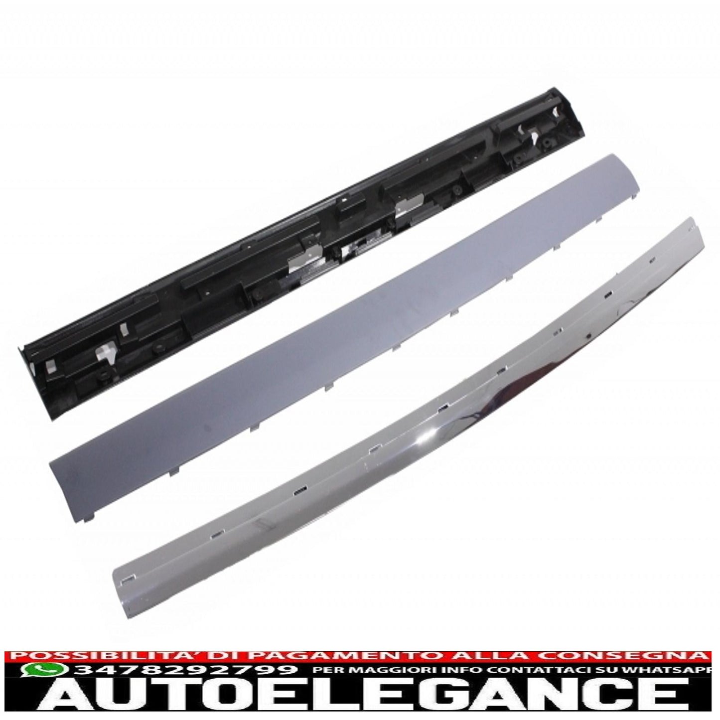 spoiler sul tetto con kit portellone posteriore cromato adatto per range rover sport l320 (2005-2009) design autobiografia