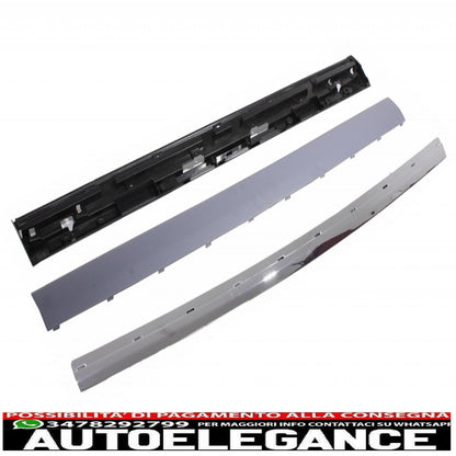 spoiler sul tetto con kit portellone posteriore cromato adatto per range rover sport l320 (2005-2009) design autobiografia