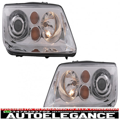 headlights suitable for vw bora (09.1998-07.2005) chrome