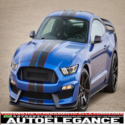 front bumper suitable for ford mustang mk6 vi sixth generation (2015-2017) gt350 design