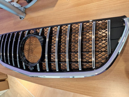 FRONT GRILLE FOR MERCEDES VITO W447 2014-2019 GT LOOK CHROME WITH MESH