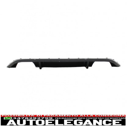 diffusore paraurti posteriore con impianto di scarico completo adatto per vw golf 7 vii (2013-2016) r design