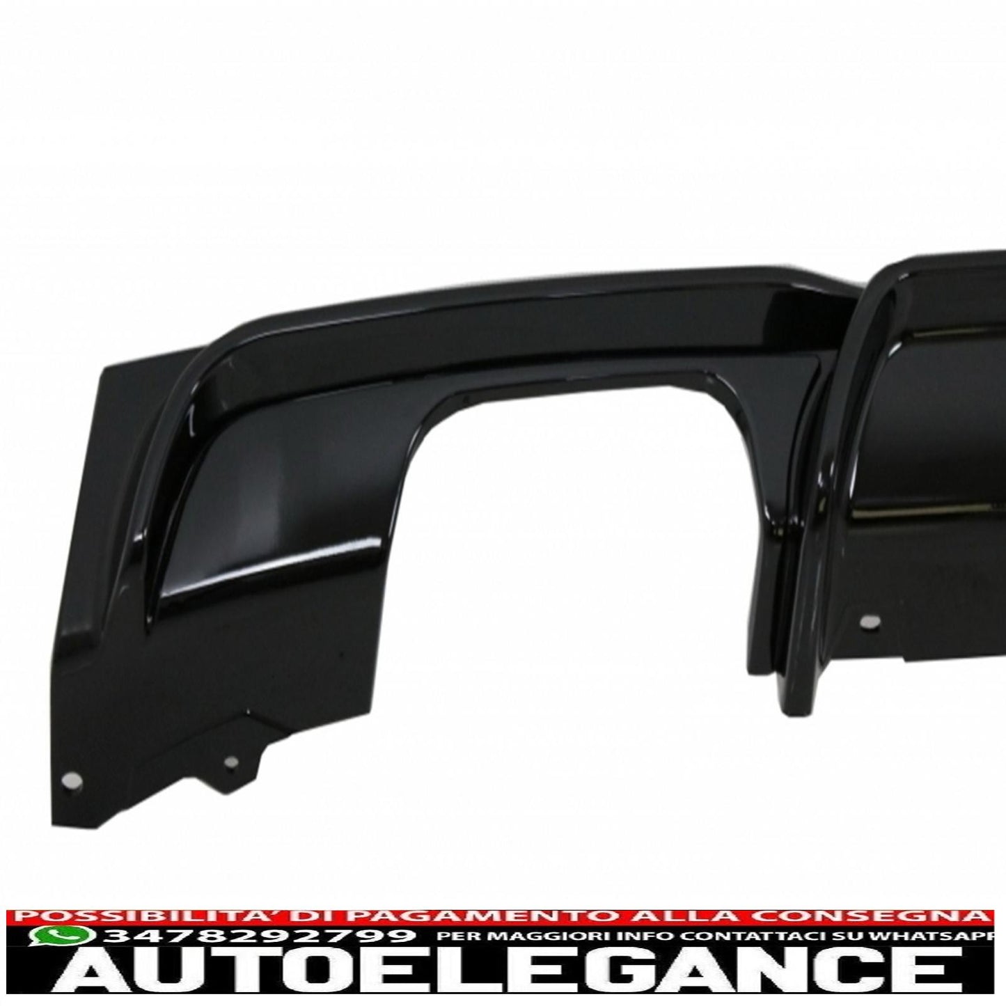 Spoiler paraurti anteriore spoiler paraurti posteriore diffusore nero lucido adatto per BMW serie 3 F30 F31 (2011-up) design m-performance