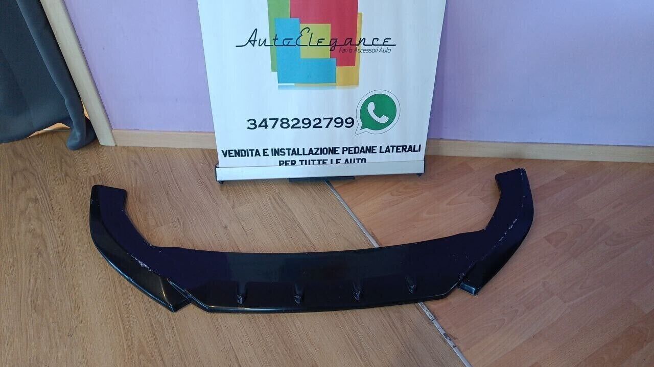 SPLITTER ADATTO PER SEAT CUPRA LEON 2020+ DESIGN SPORTIVO LOOK NERO LUCIDO