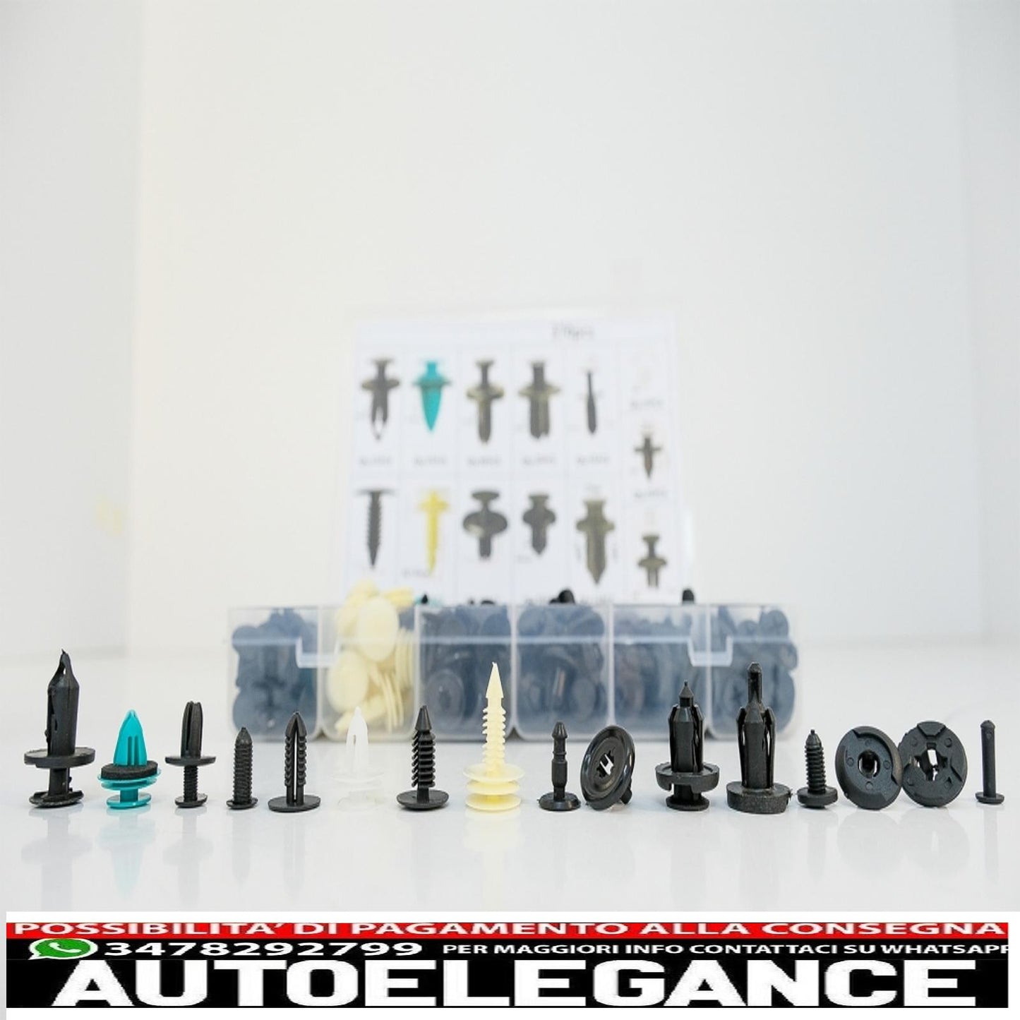 370pcs car clip plastic screw kit 