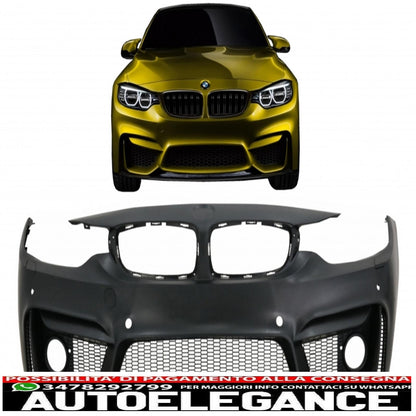 Paraurti anteriore adatto per bmw serie 4 f32 f33 f36 (2013-2017) coupé cabriolet gran coupé m4 design