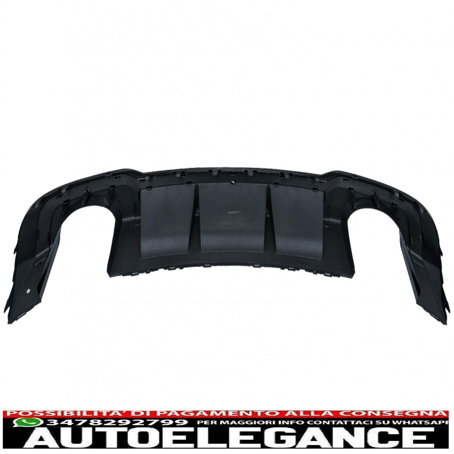 Diffusore mantovana paraurti posteriore adatto per audi a3 8v facelift (2016-2019) berlina cabrio rs3 solo design paraurti s-line pianoforte nero