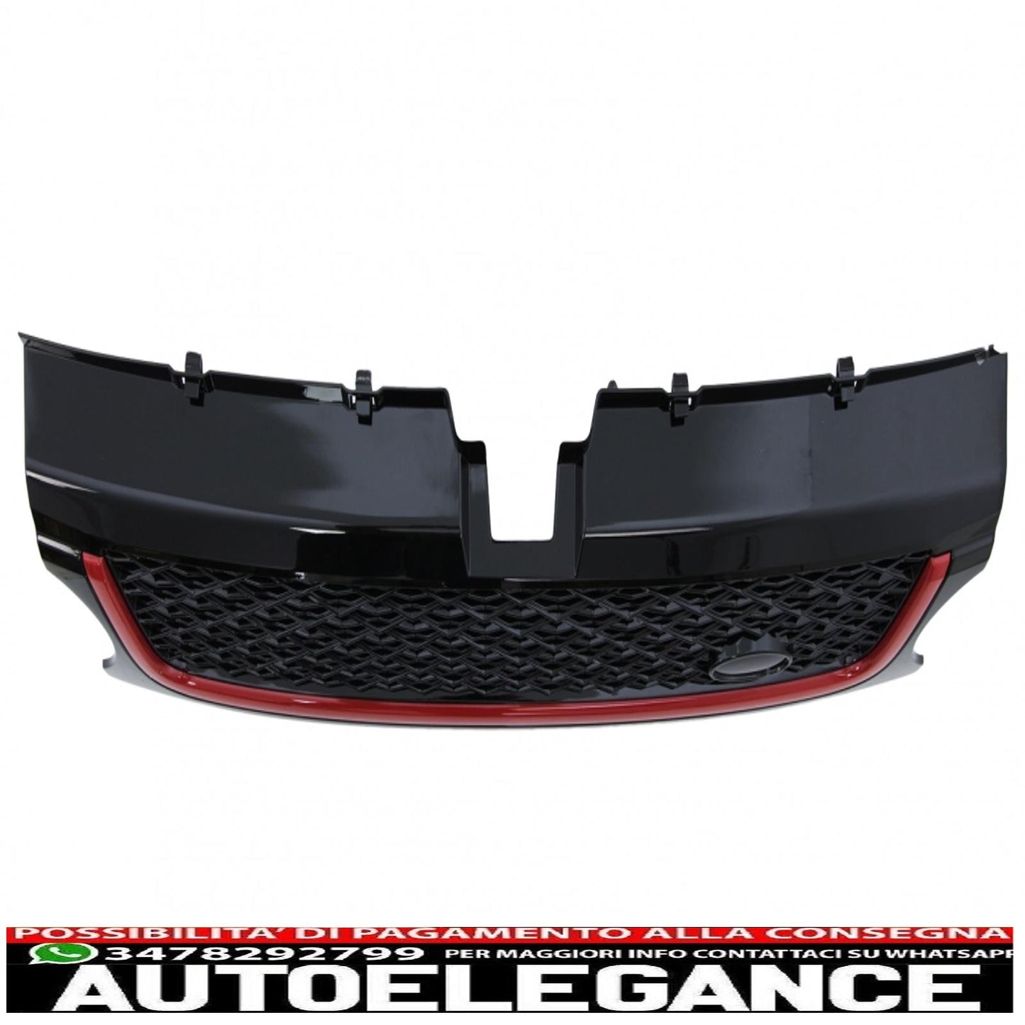central grille and side air intakes group suitable for land rover sport l320 facelift (2010-2013) autobiography look black red edition