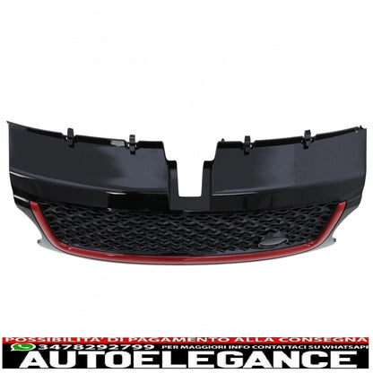 central grille and side air intakes group suitable for land rover sport l320 facelift (2010-2013) autobiography look black red edition