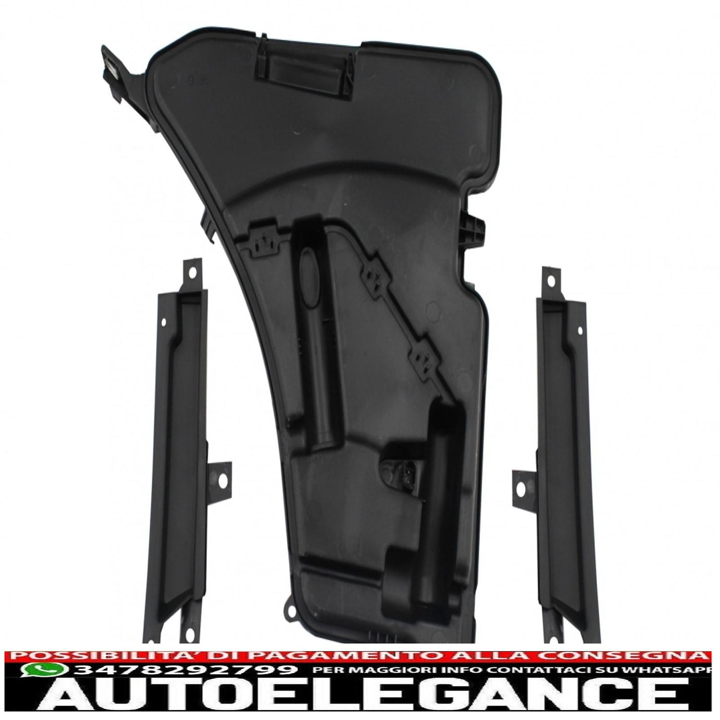 parafanghi anteriori adatti per bmw serie 5 g30 g31 g38 (2017-) limousine touring nero design m5