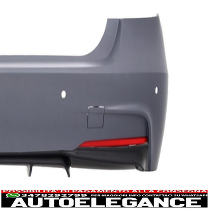 complete body kit suitable for BMW F30 (2011-up) single exhaust outlet in m-performance design 