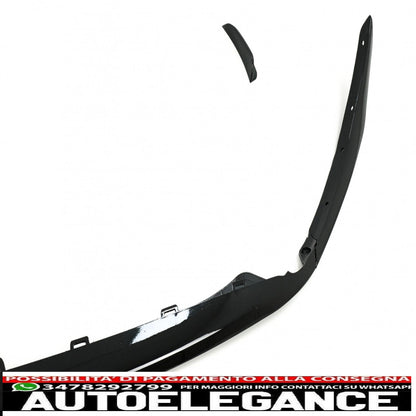 Paraurti anteriore estensione labbro splitter alette aerodinamiche adatto per mercedes gla h247 sport line (2020-up) pianoforte nero