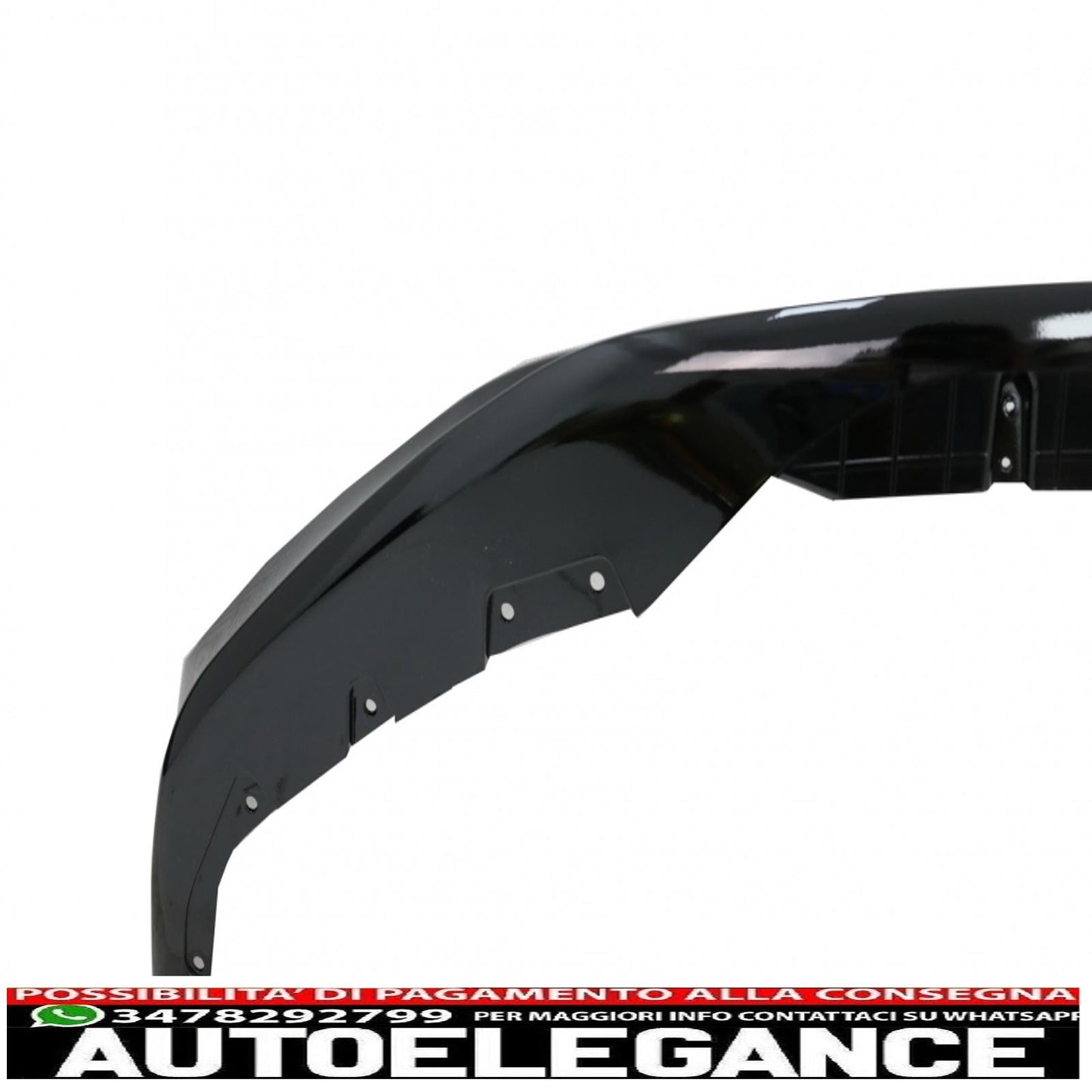 Front Bumper Spoiler Lip Fit For BMW 5 Series G30 Limousine G31 Touring (2017-2019) M Sport Design Piano Black 