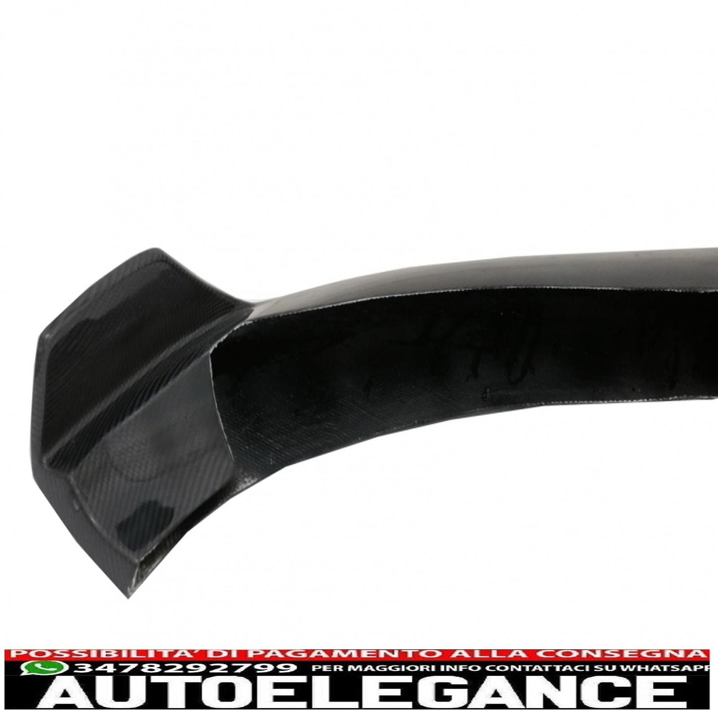 Front bumper lip suitable for mercedes c class w205 s205 a205 c205 (2014-2019) real carbon 