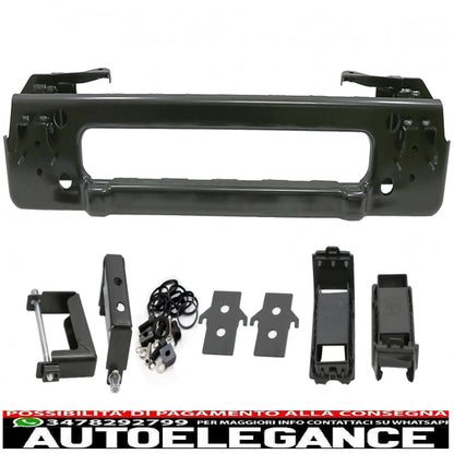 Bullbar protection suitable for mercedes g-class facelift w463 w464 g63 (2018-up) stainless steel piano black