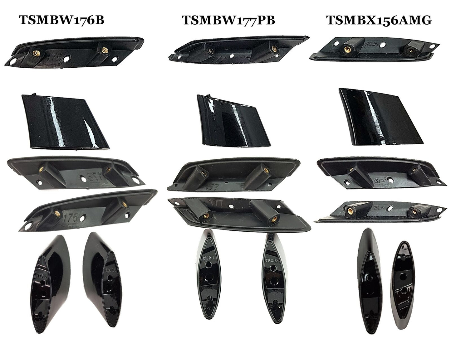 Boot Lid Spoiler for Mercedes A-Class W176 12-18 A45 Gloss Black Look 