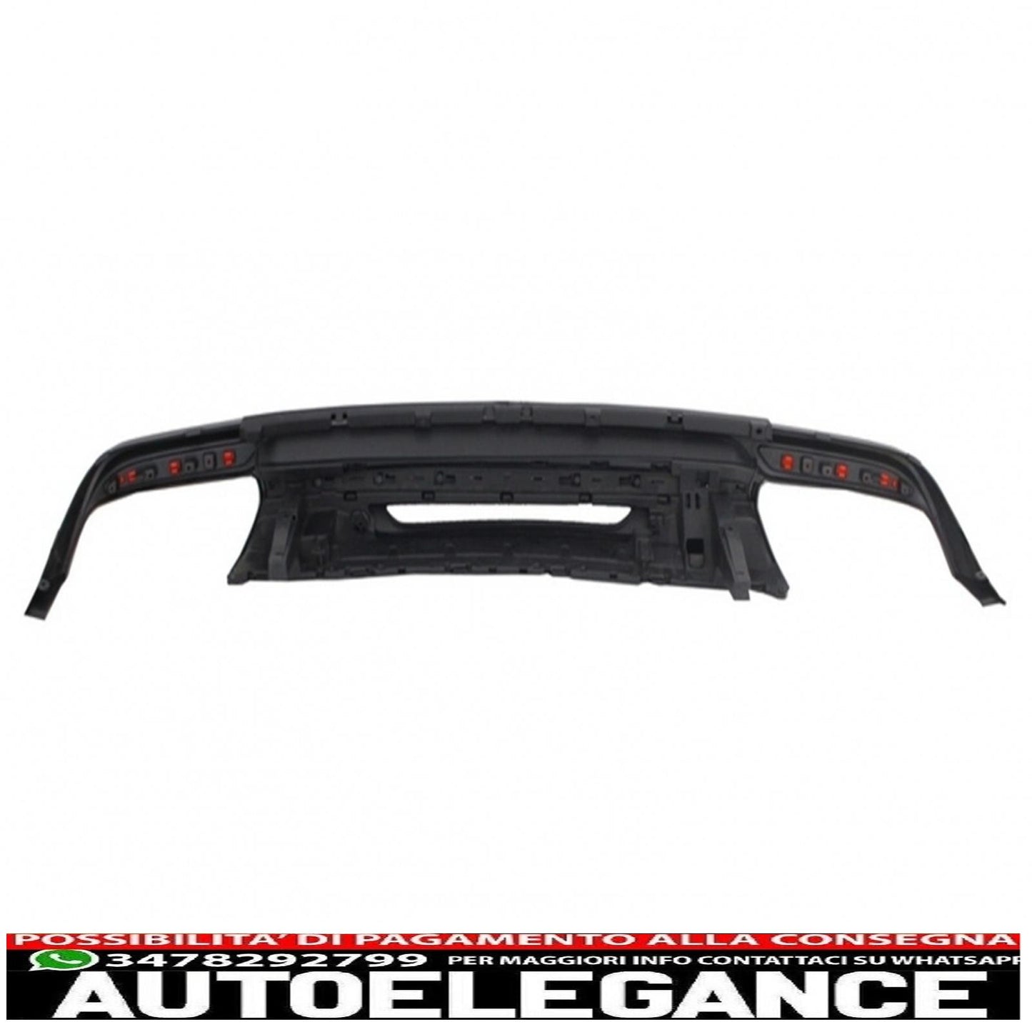 Body kit diffuser bumper suitable for mercedes s class w222 sport line package (2013-06.2017) exhaust muffler tips design s63 