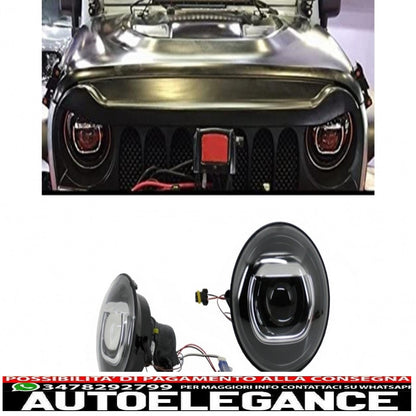 hid bi-xenon headlights suitable for jeep wrangler jk (2007-2017) 