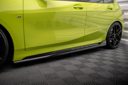 ⭐UNDER SKIRTS SUITABLE FOR BMW 1 SERIES F40 MSPORT GLOSSY BLACK SPORTY LOOK⭐ 