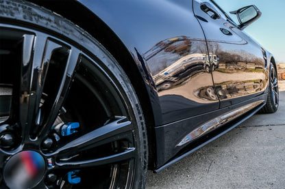 SOTTOMINIGONNE ADATTE PER BMW SERIE 4 F32 F33 F36 LOOK NERO LUCIDO DESIGN MSPORT