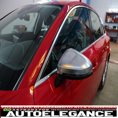Copri specchietti adatti per audi a4 b9 (2016-) alloggiamento completo placcato in alluminio AUTOELEGANCERICAMBI