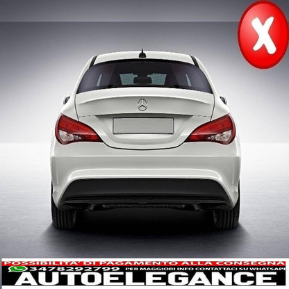 diffusore aria paraurti posteriore adatto per mercedes w117 cla (2013-2018) restyling cla45 look carbonio