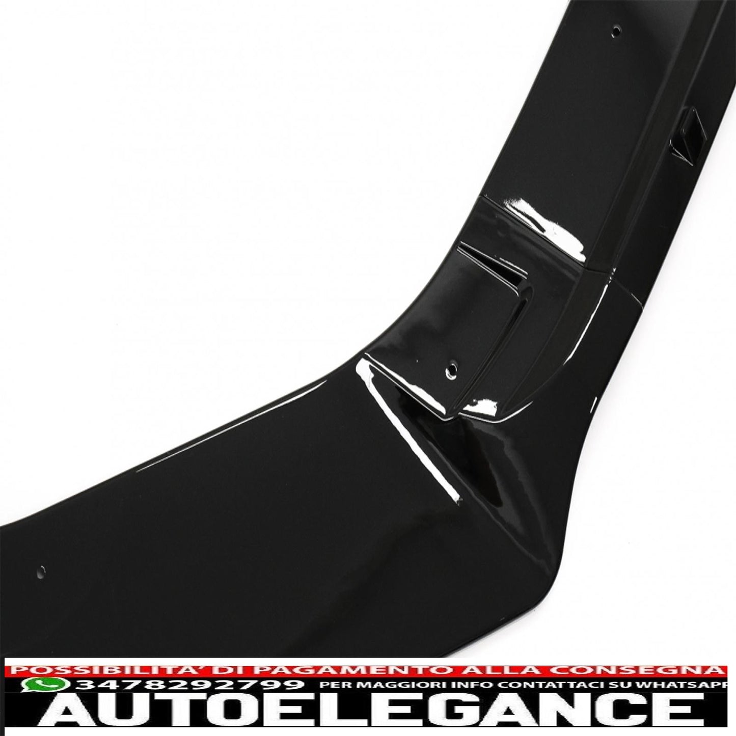 Front Bumper Lip Extension Spoiler Fit For VW Golf 7 GTI 7.5 GTI &amp; R (2013-2020) Piano Black 