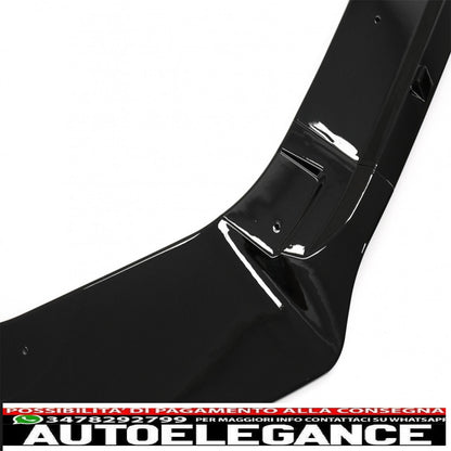 Front Bumper Lip Extension Spoiler Fit For VW Golf 7 GTI 7.5 GTI &amp; R (2013-2020) Piano Black 