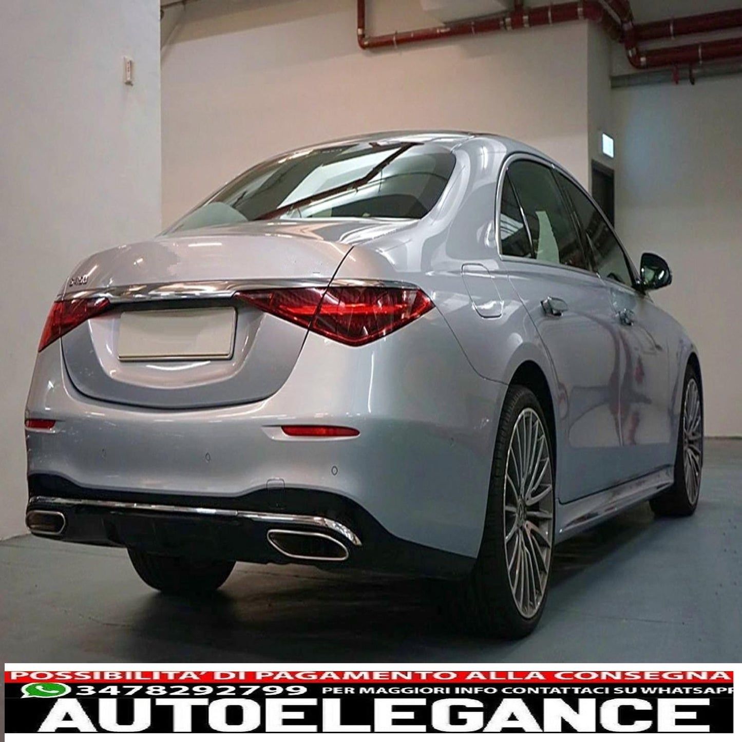 Rear bumper suitable for mercedes s class w223 v223 (2020-up) sport line design 