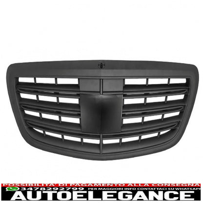 Front bumper suitable for mercedes s class w222 (2013-06.2017) pdc with black front grille design s63 
