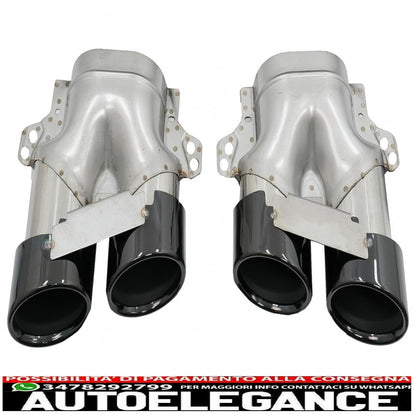 Rear Diffuser with Black Exhaust Tips Suitable for Mercedes CLS Class C257 (2018+) Night Design Package CLS53