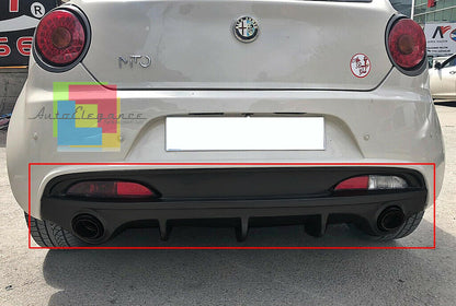 DIFFUSORE ALFA ROMEO MITO SOTTO PARAURTI POSTERIORE ESTRATTORE NERO LUCIDO 0151