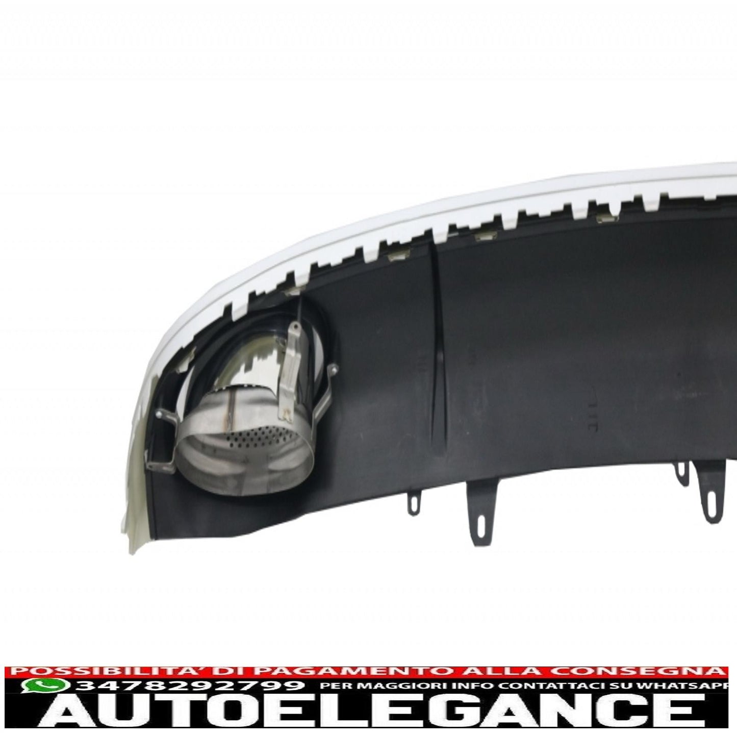 diffusore d'aria per paraurti e terminali di scarico con luci posteriori a LED adatti per audi a7 4g (2010-2014) design RS7