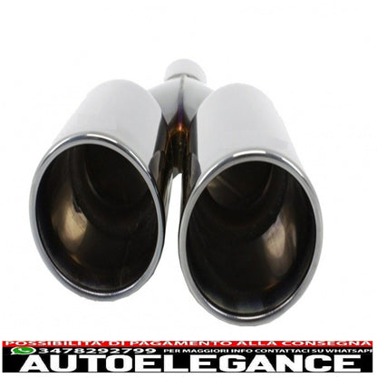 paraurti posteriore spoiler mantovana diffusore doppia uscita terminali di scarico marmitta neri adatti per bmw serie 3 f30 f31 (2011-2019) m design