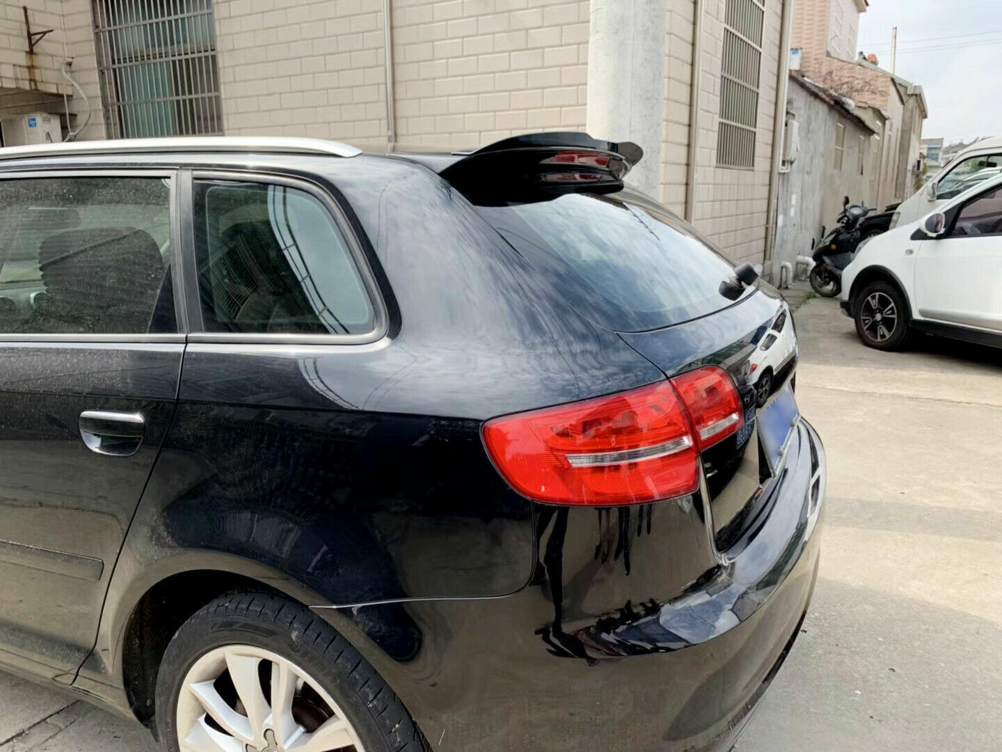 ALA AGGIUNTIVA PER AUDI A3 8P 3 PORTE SPORTBACK SPOILER TETTO SPORTIVO ABS 0039 AUTOELEGANCERICAMBI
