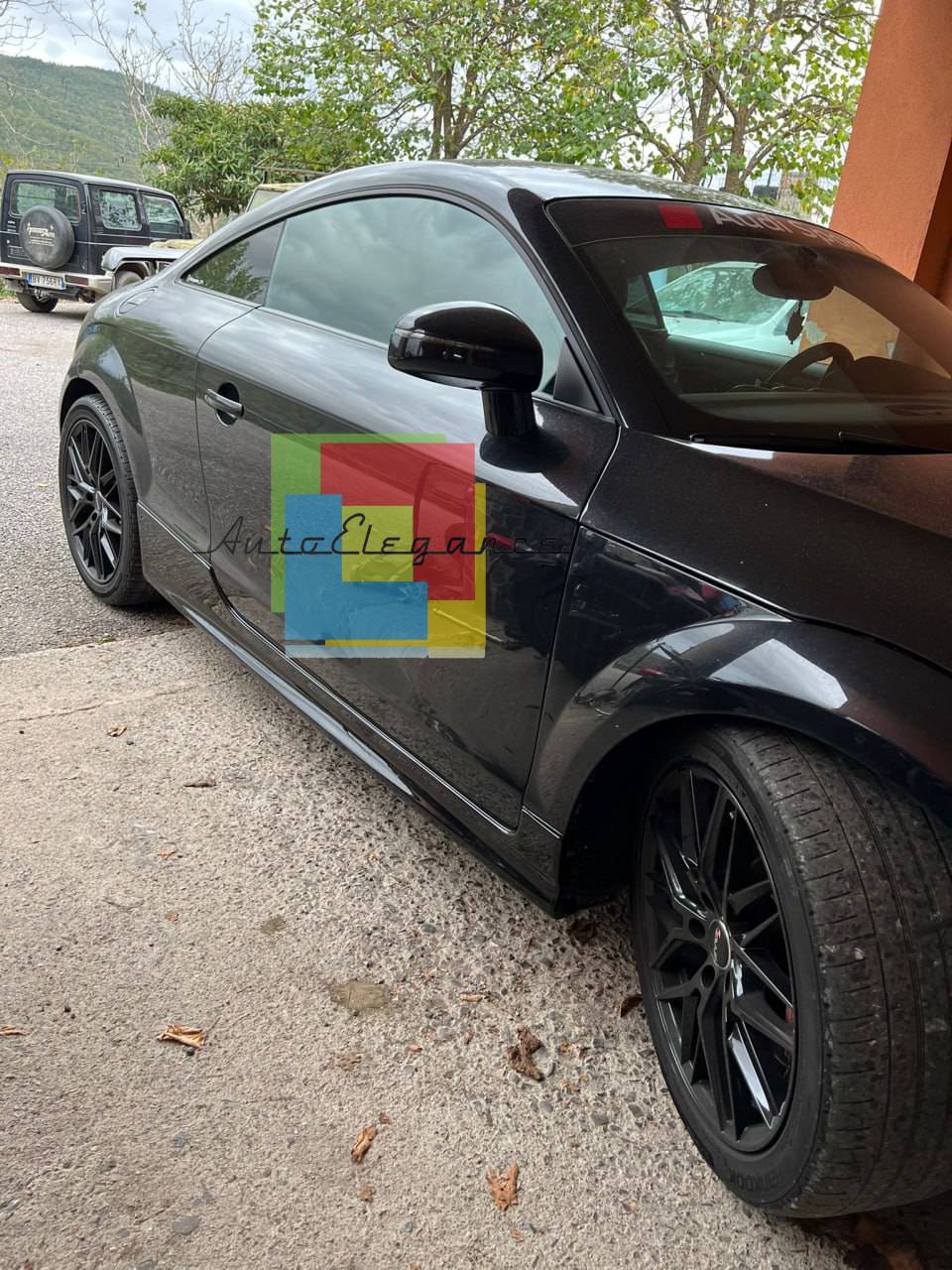 MINIGONNE LATERALI ADATTE PER AUDI TTRS 8J 2009-2014 LOOK RS GREZZE