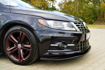 SPLITTER ADATTO PER VW PASSAT CC 2012-2017 RLINE LOOK NERO LUCIDO