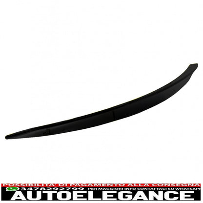 Paraurti anteriore adatto per mercedes classe c c205 a205 coupe cabriolet (2014-2019) con diffusore a mantovana per paraurti posteriore e spoiler per bagagliaio design c63s con punte argentate