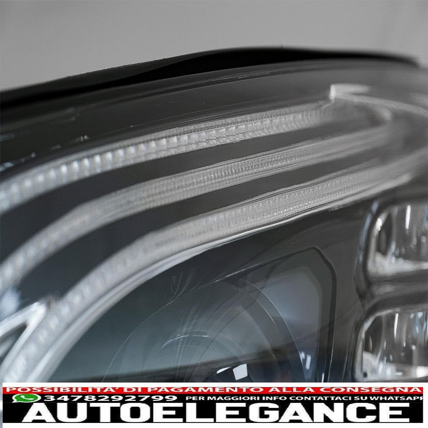 fari anteriori full led adatti per mercedes classe s w222 maybach x222 (2013-2017) look restyling
