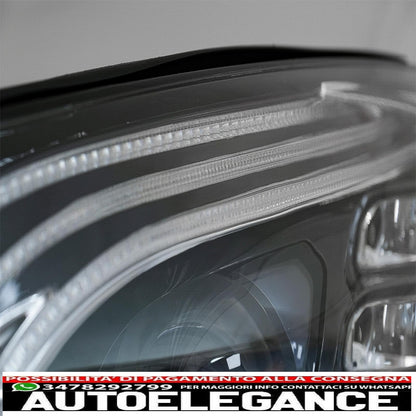 fari anteriori full led adatti per mercedes classe s w222 maybach x222 (2013-2017) look restyling