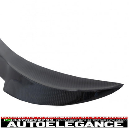trunk spoiler suitable for bmw 3 series f30 f80 (2011-2018) m4 design real carbon