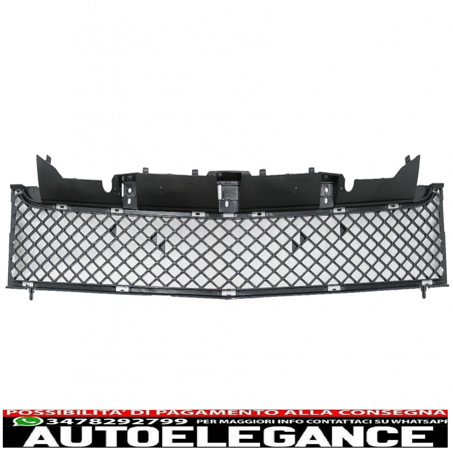 griglia anteriore con rete inferiore adatta per mercedes slk r172 (2011-2015) gt-r panamericana design cromato