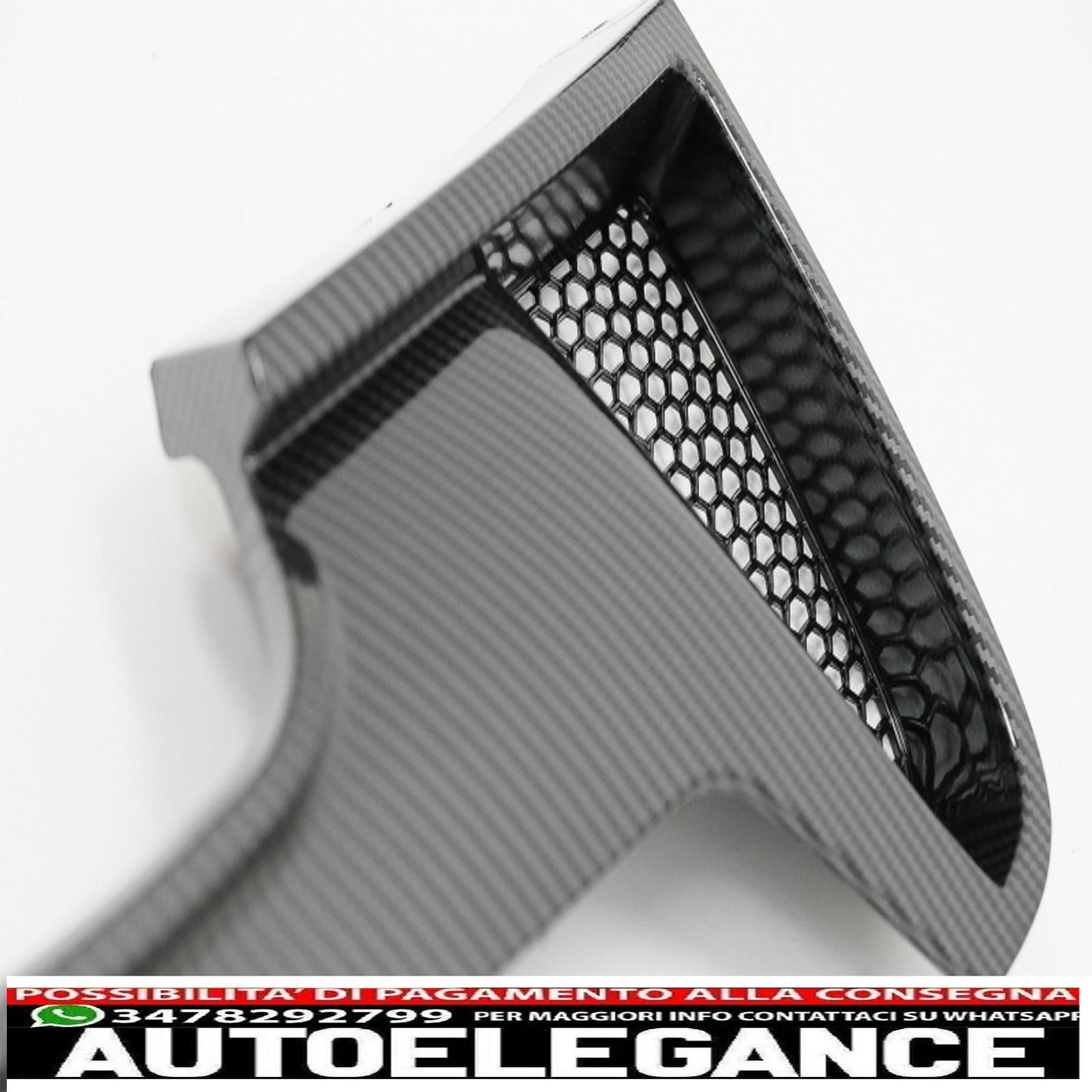 spoiler anteriore con diffusore adatto per bmw serie 4 f32 coupe f33 cabrio f36 grand coupe (2013-03.2019) rivestimento in pellicola di carbonio con design m-performance
