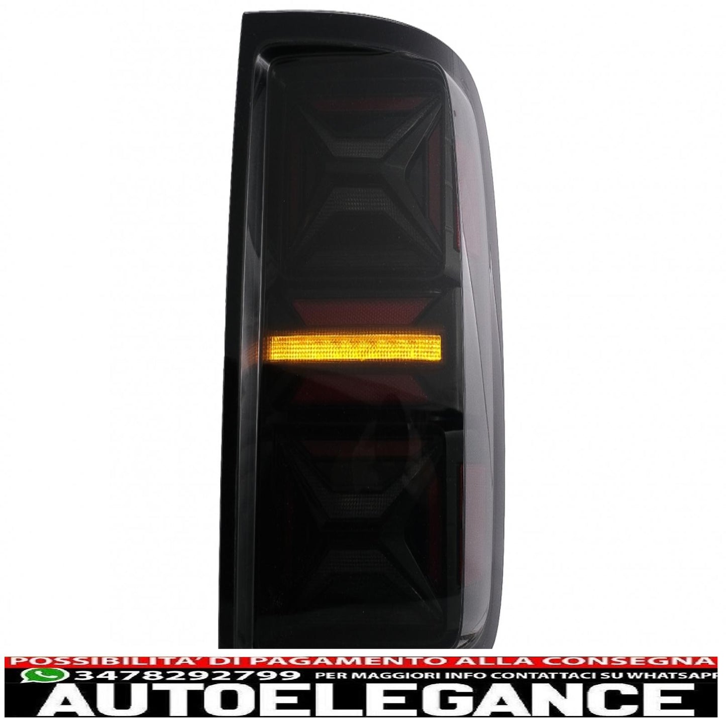 full led rear lights suitable for vw amarok (2010-2020) dynamic sequential turn smoke