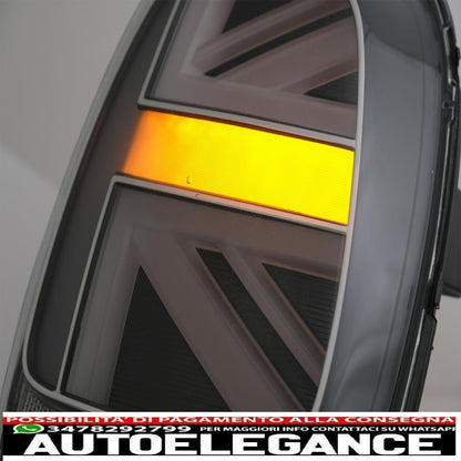 Rear lights suitable for mini one f55 f56 f57 3d 5d cabriolet (2014-2018) JCW design silver