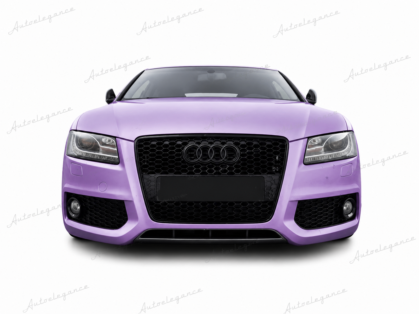 🔥ART.0604 GRIGLIA ADATTO PER AUDI A5 07-11 LOOK RS5 NERO (CON LOGO CROMATO)🔥