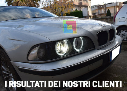 Fari adatti per BMW Serie 5 E39 (09.1995-06.2003) Angel Eyes Black Design